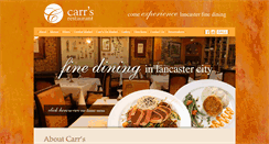 Desktop Screenshot of carrsrestaurant.com
