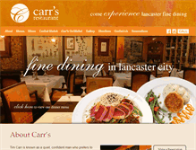 Tablet Screenshot of carrsrestaurant.com